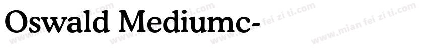 Oswald Mediumc字体转换